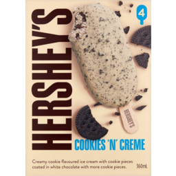 Photo of Hershey's Cookies 'N' Cream Ice Cream Sticks 4pk