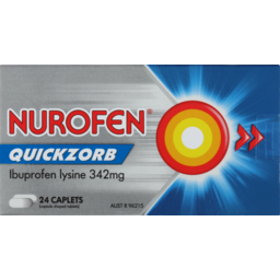 Photo of Nurofen Quickzorb Ibuprofen Caplets 24 Pack