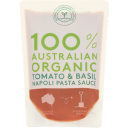Photo of Australian Organic Food Co. Napoli Basil Pasta Sauce 400gm