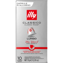Photo of Illy Classico Classic Roast Lungo Coffee Capsules 10 Pack 57g