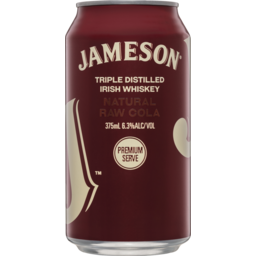 Photo of Jameson Triple Distilled Irish Whiskey Natural Raw Cola 375ml 375ml