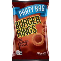 Photo of Burger Rings Burger Flavoured Snack Party Size Share Pack