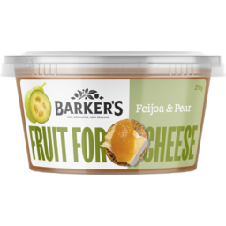 Photo of Barkers Fruit For Cheese Fruit Paste Feijoa & Pear 210g