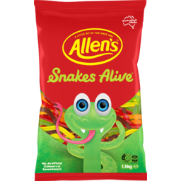 Photo of Allen's Snakes Alive Bulk Lollies Bag 1.3kg