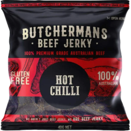 Photo of Butchermans Beef Jerky Hot Chilli