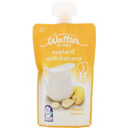 Photo of Wattie's Baby Food Stage 2 Pouch Custard With Bananas 7+ Months 120g