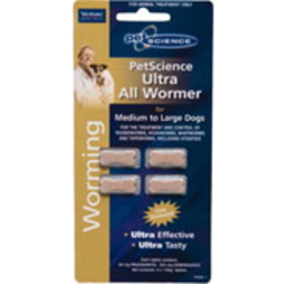 Photo of Pet Science All Worm Dog Medium - Large 4 Pack