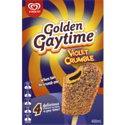 Photo of Gaytime Golden Gaytime Low-Fat Ice Cream Violet Crumble Choc Honeycomb 400ml