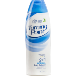 Photo of Natures Organics Turning Point 2 In 1 Normal Daily Balance Shampoo & Conditioner 400ml