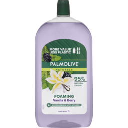 Photo of Palmolive Naturals, Foaming Hand Wash, Vanilla & Berry, Refill