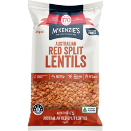 Photo of Mckenzies Australian Red Split Lentils 375g