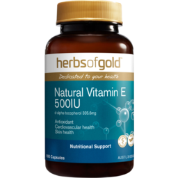 Photo of HERBS OF GOLD Natural Vitamin E 5001u 100c