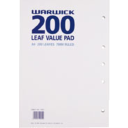 Photo of Value Pad Refill 200 Leaf A4