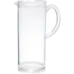 clear transparent 1.6l acrylic pitcher plastic