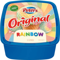 Photo of Peters Original Rainbow Ice Cream 2l