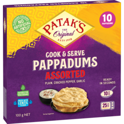 Photo of Patak's Pappadums Assorted 10 Pack