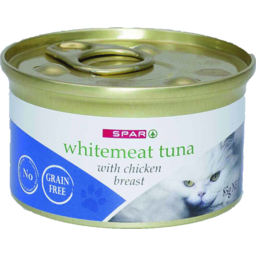 Photo of SPAR Cat Food Whitemeat Tuna & Chicken Breast 85gm
