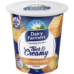 Photo of Dairy Farmers Thick & Creamy Yoghurt Yellow Box Honey 150gm