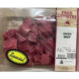 Photo of F/Country Beef Diced Rw
