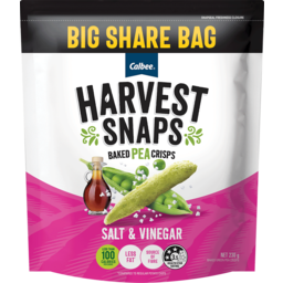 Photo of Harvest Snaps Baked Pea Crisps Salt & Vinegar