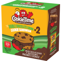 Photo of Cookie Time Ice Cream Sandwich Double Chocolate Chunk 2 Pack