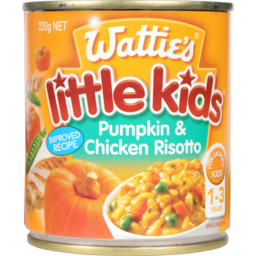 Photo of Wattie's Little Kids Stage 4 Toddler Food Chicken & Pumpkin Risotto 1+ Year 220g