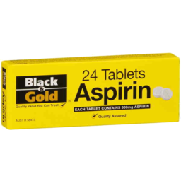 Photo of BLACK AND GOLD ASPRIN 24S
