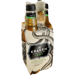 Photo of Kraken Black Spiced Rum & Dry Bottles