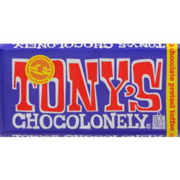 Photo of Tony's Chocolonely Dark Milk Chocolate Pretzel Toffee 180gm