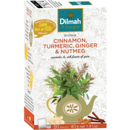 Photo of Dilmah Infusion Teabags Cinnamon Turmeric Ginger Nutmeg 20