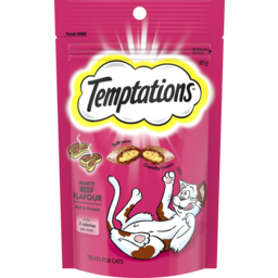 Photo of Temptations Hearty Beef Flavour Treats For Cats