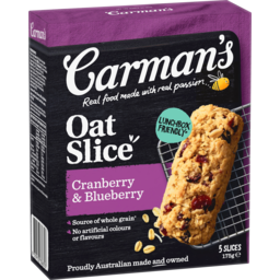 Photo of Carman's Oat Slice Cranberry & Blueberry 5 Pack