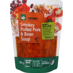 Photo of Woolworths Smokey Pulled Pork & Bean Soup