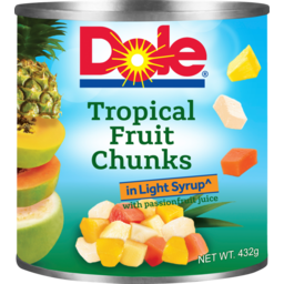 Photo of Dole Tropical Fruit Chunks In Lt. Syrup With P/Fruit Juice