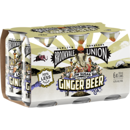 Photo of Brookvale Union Ginger Beer Low Sugar 330ml 6 Pack