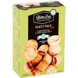 Photo of GF Bakehouse Assorted Party Pies & Rolls 12pc 480g