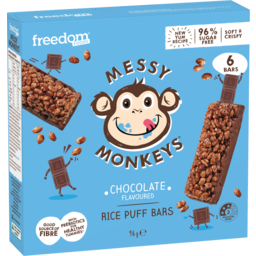 Photo of Freedom Foods Messy Monkeys Rice Puff Bars Chocolate 6.0x96g