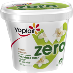 Photo of Yoplait Zero Yoghurt French Vanilla 1kg 1kg