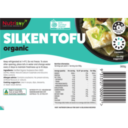 Photo of Nutrisoy Tofu Silken Organic 300g