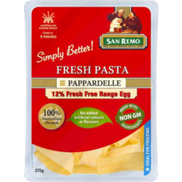 Photo of San Remo Fresh Pasta Pappardelle 375g
