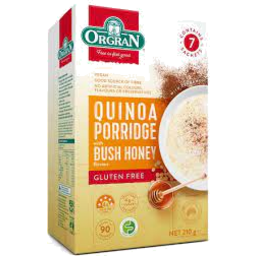 Photo of Orgran Gluten Free Quinoa Porridge Honey 7pk