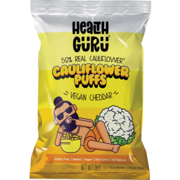 Photo of HEALTH GURU Cauliflower Puffs Vegan Cheddar