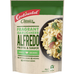 Photo of Continental Pasta & Sauce Alfredo With Garlic & Herbs 85g  