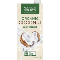 Photo of Australias Own Organic Coconut Unsweetened Long Life Milk 1l
