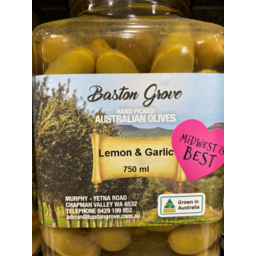 Photo of Baston Grove Olives Lemon & Garlic