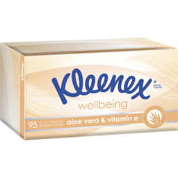 Photo of Kleenex Aloe Vera & Vitamin E Facial Tissues 95 Pack 