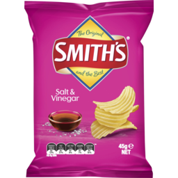 Photo of Smiths Salt & Vinegar Crinkle Cut Chips 45g