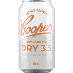 Photo of Coopers Dry 3.5% 375ml Can 375ml