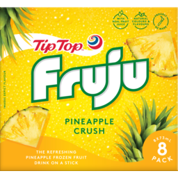Photo of Tip Top Fruju Ice Blocks Pineapple 8 Pack