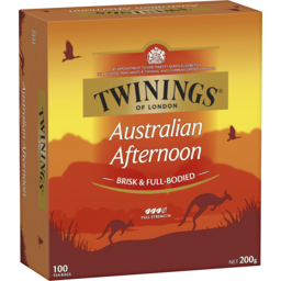 Photo of Twinings Australian Afternoon Full Strength Tea Bag 100 Pack 200g